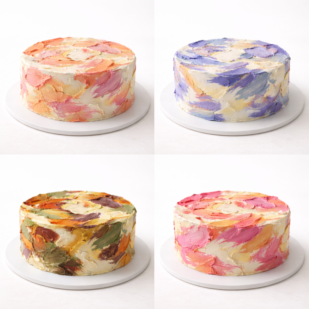 Four colour palettes